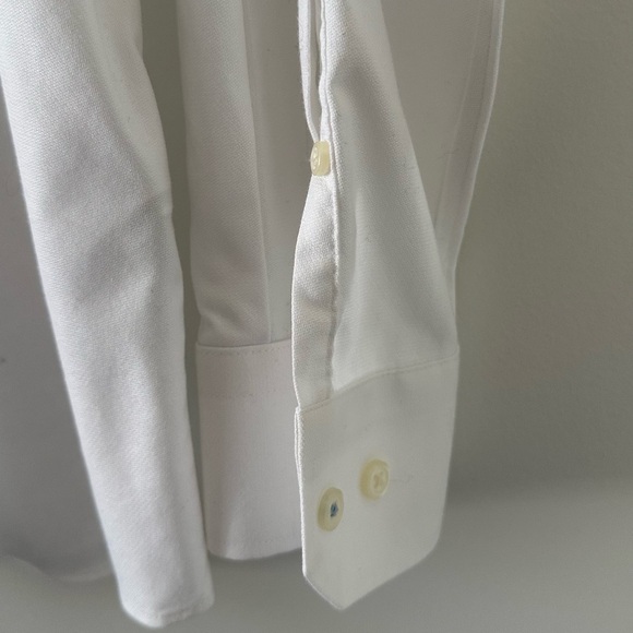 Banana Republic White Non-Iron Cotton Dress Shirt | Slim Fit | Size L - Picture 3 of 5